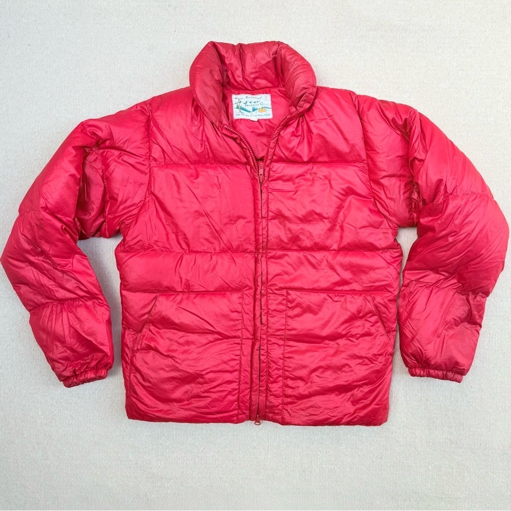 Vintage REI Goose Down Red Puffer Recreational Equipment Inc. Jacket Coat S 42”
